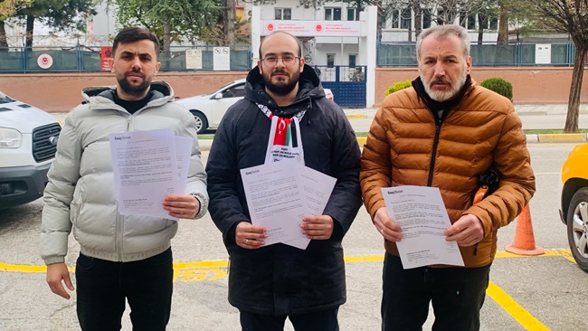 ÇORUM’DAN GAZZE'YE GİTMEK İÇİN  ASKERLİK ŞUBESİNE BAŞVURDULAR